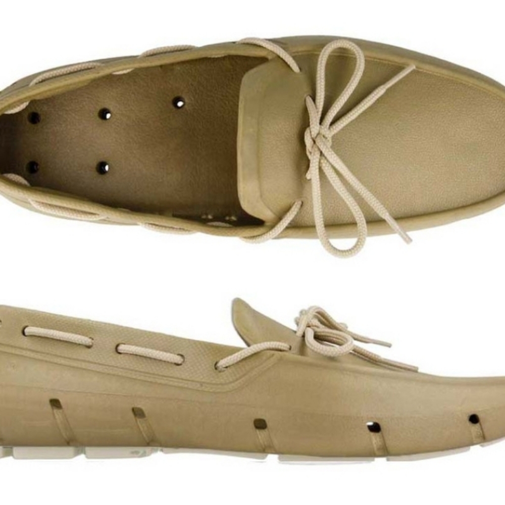 Khaki & Vanilla Deck Shoe